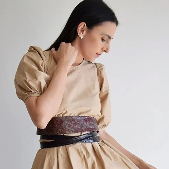 Ada | Accessories | Ada Collection Classic Leather Wrap Belt  display picture 3